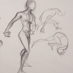 charcoal gesture drawing