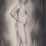 charcoal figure drawing of a man