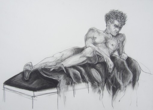 "Figure Drawing 3" - Charcoal FIgure Drawing