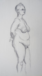 "Figure Drawing 2" Charcoal Figure Drawing