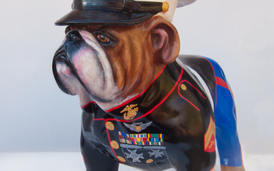 Marine Dress Blues Bulldog